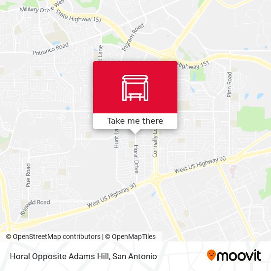 Mapa de Horal Opposite Adams Hill