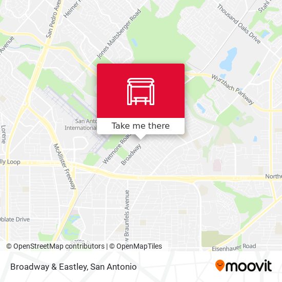 Broadway & Eastley map