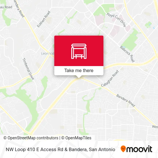 Mapa de NW Loop 410 E Access Rd & Bandera