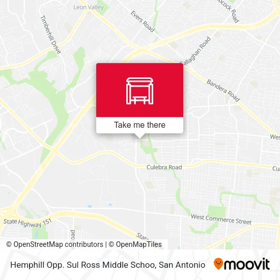 Mapa de Hemphill Opp. Sul Ross Middle Schoo