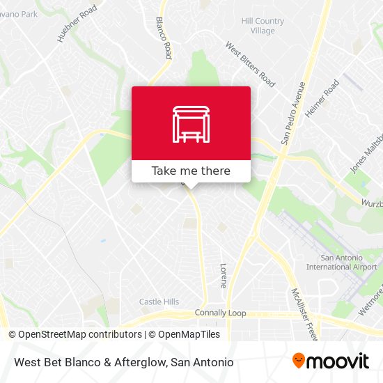 West Bet Blanco & Afterglow map