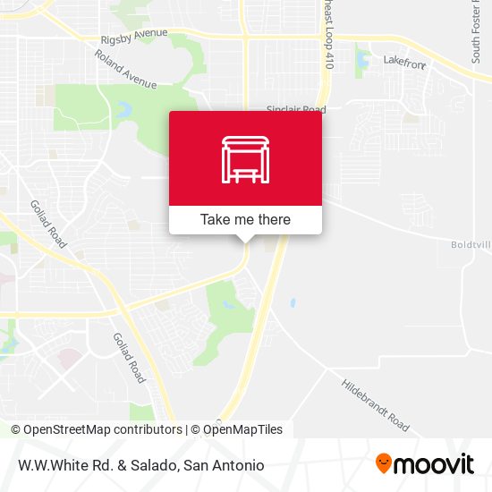 W.W.White Rd. & Salado map