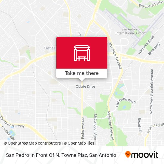 San Pedro In Front Of N. Towne Plaz map