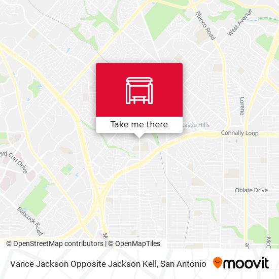 Mapa de Vance Jackson Opposite Jackson Kell