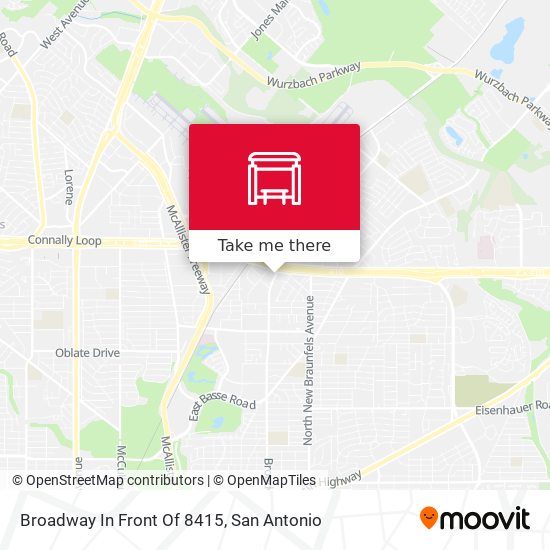 Broadway In Front Of 8415 map