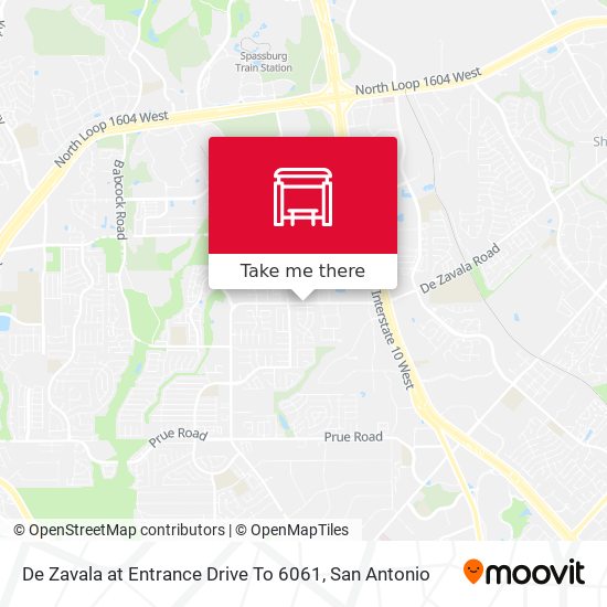 Mapa de De Zavala at Entrance Drive To 6061