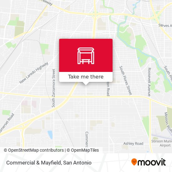 Commercial & Mayfield map