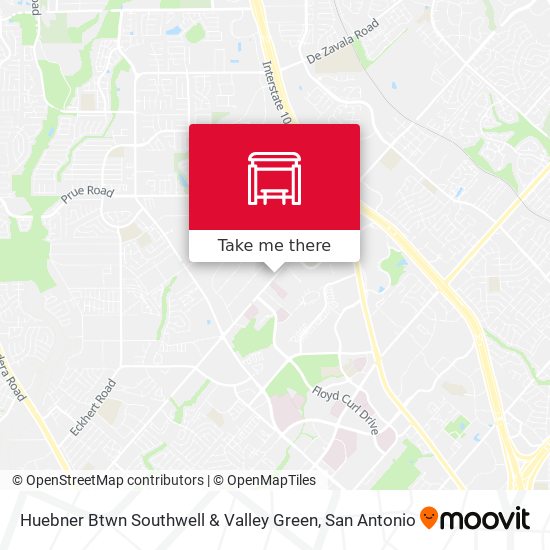 Huebner Btwn Southwell & Valley Green map