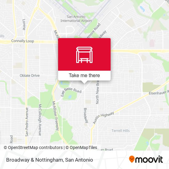 Broadway & Nottingham map