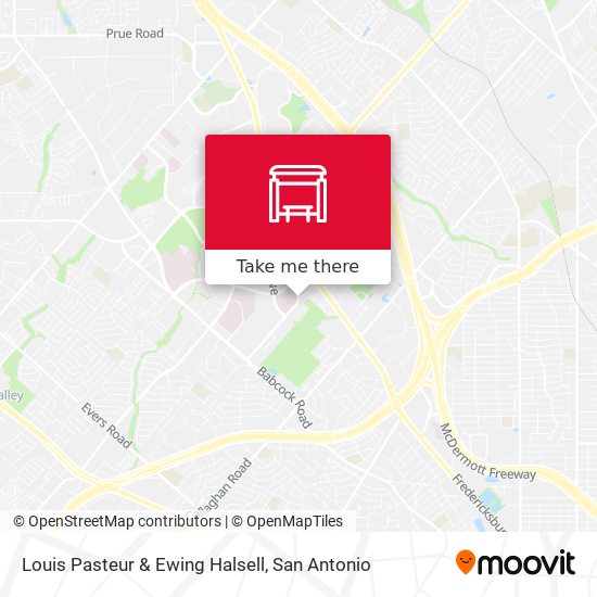 Louis Pasteur & Ewing Halsell map