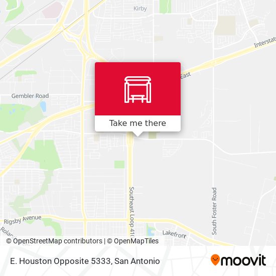 E. Houston Opposite 5333 map