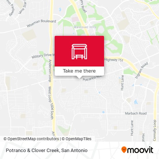 Potranco & Clover Creek map