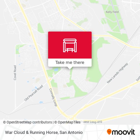War Cloud & Running Horse map