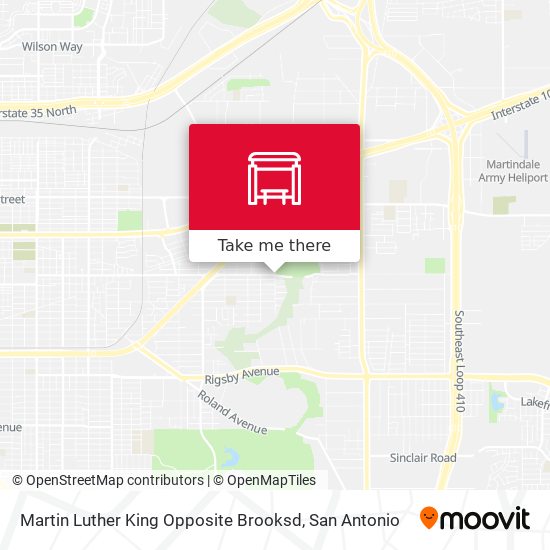 Martin Luther King Opposite Brooksd map
