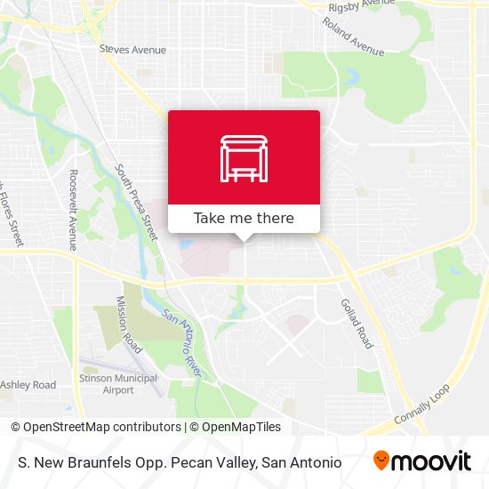 S. New Braunfels Opp. Pecan Valley map
