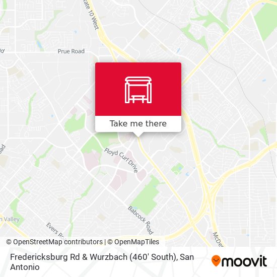 Mapa de Fredericksburg Rd & Wurzbach (460' South)