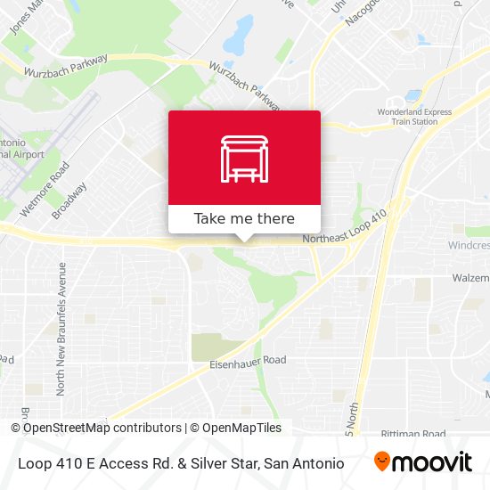 Mapa de Loop 410 E Access Rd. & Silver Star