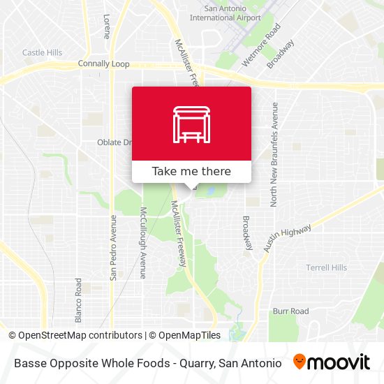 Basse Opposite Whole Foods - Quarry map