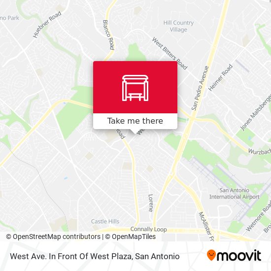West Ave. In Front Of West Plaza map