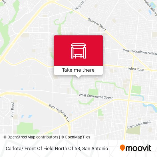 Carlota/ Front Of Field North Of 58 map
