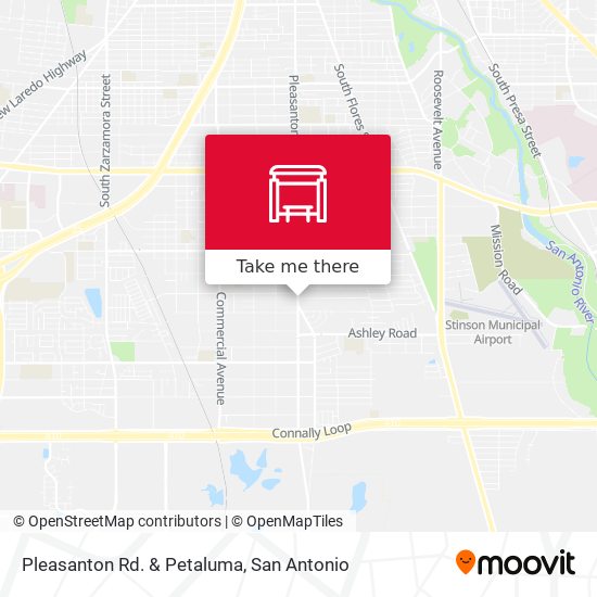 Pleasanton Rd. & Petaluma map