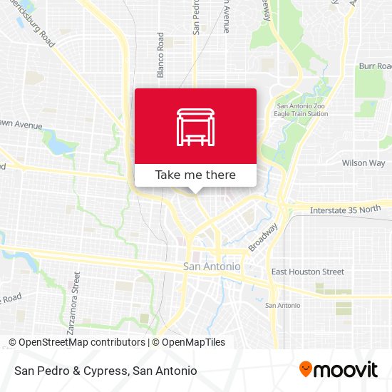 San Pedro & Cypress map