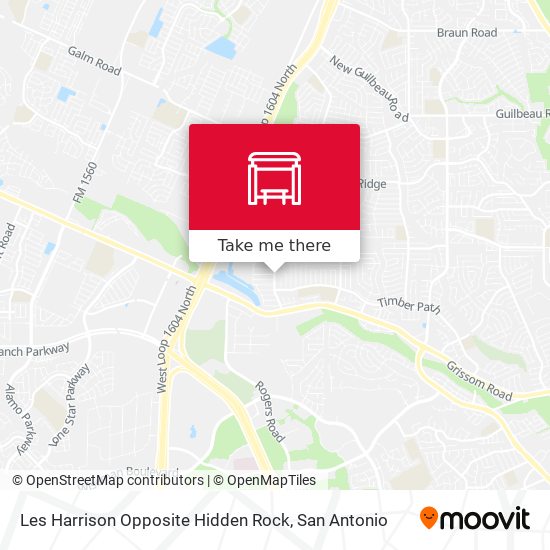 Les Harrison Opposite Hidden Rock map