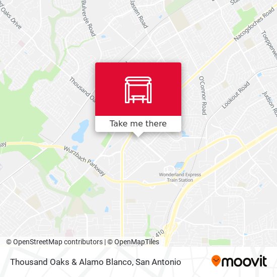 Thousand Oaks & Alamo Blanco map
