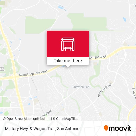 Military Hwy. & Wagon Trail map