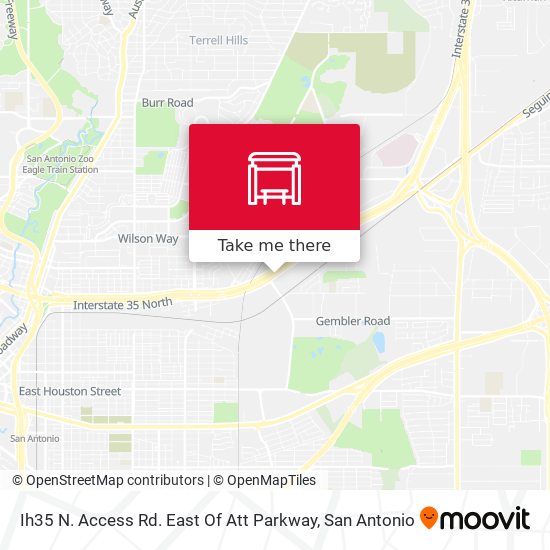 Ih35 N. Access Rd. East Of Att Parkway map