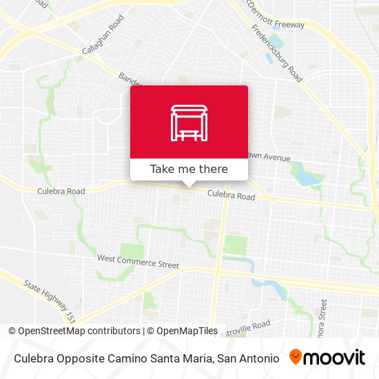 Culebra Opposite Camino Santa Maria map