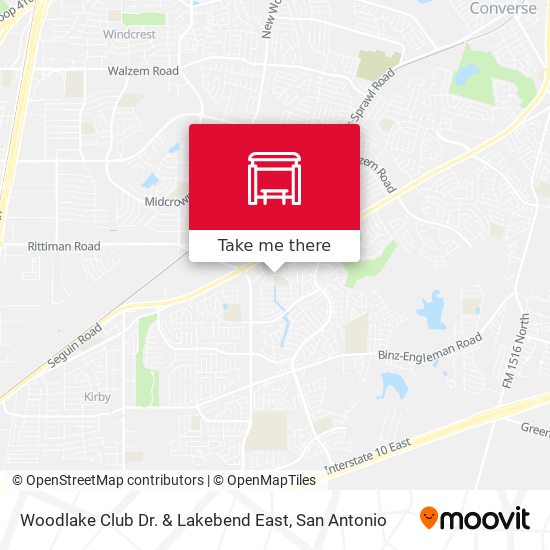 Mapa de Woodlake Club Dr. & Lakebend East