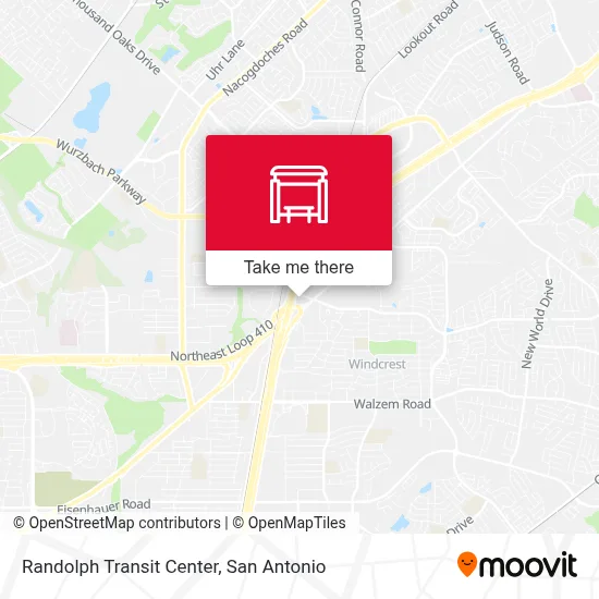 Randolph Transit Center map