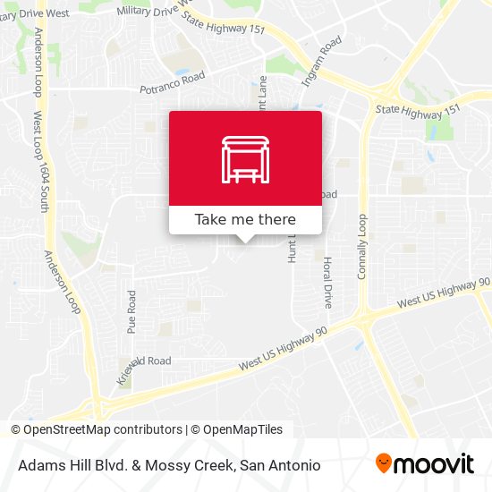 Adams Hill Blvd. & Mossy Creek map