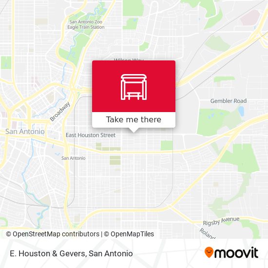 Mapa de E. Houston & Gevers