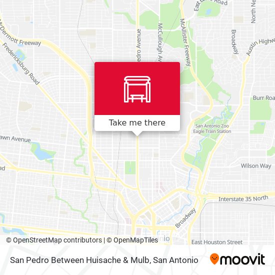 San Pedro Between Huisache & Mulb map