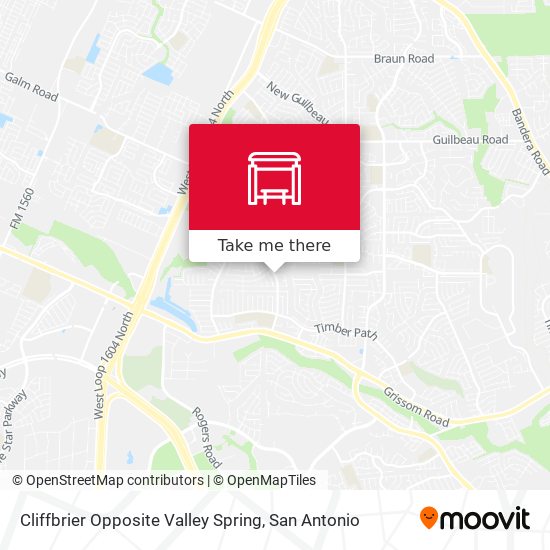 Cliffbrier Opposite Valley Spring map