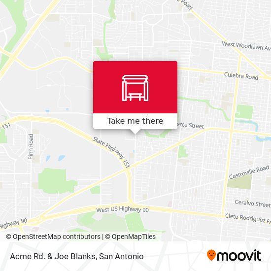 Acme Rd. & Joe Blanks map