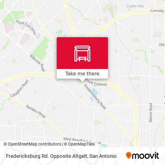Mapa de Fredericksburg Rd. Opposite Altgelt