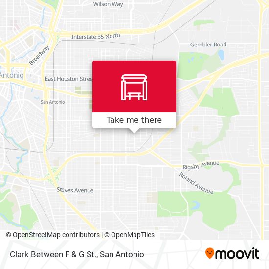 Mapa de Clark Between F & G St.