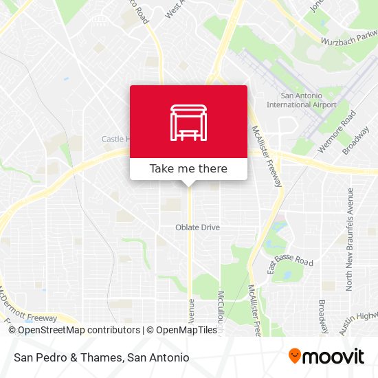 San Pedro & Thames map