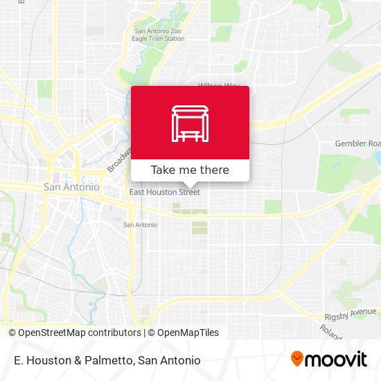 Mapa de E. Houston & Palmetto
