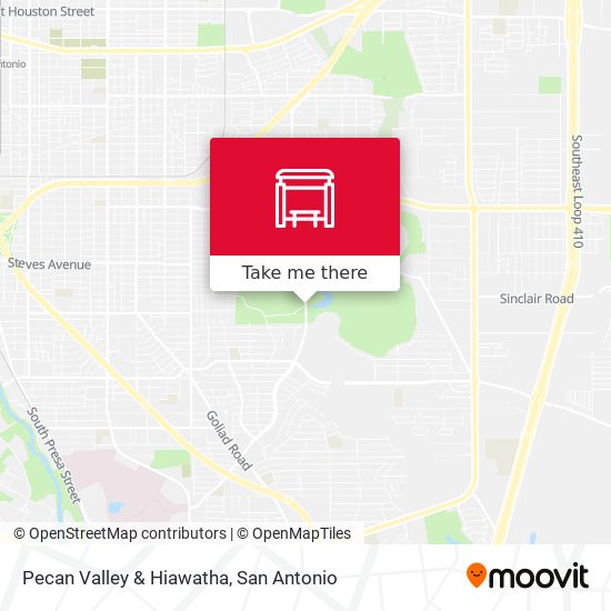 Pecan Valley & Hiawatha map