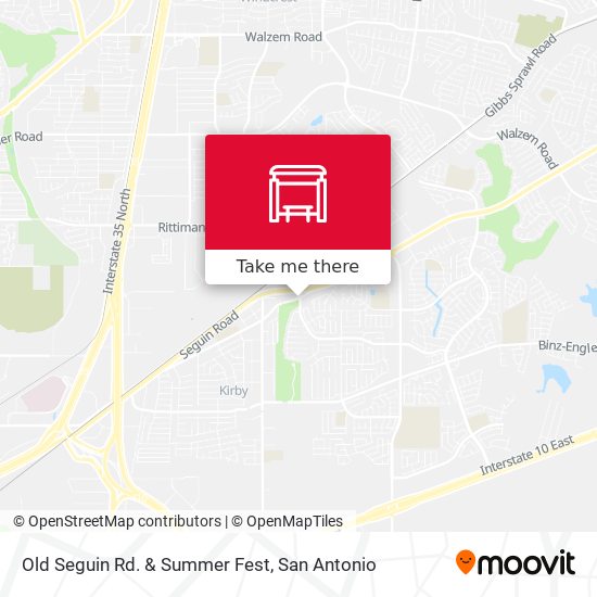 Old Seguin Rd. & Summer Fest map