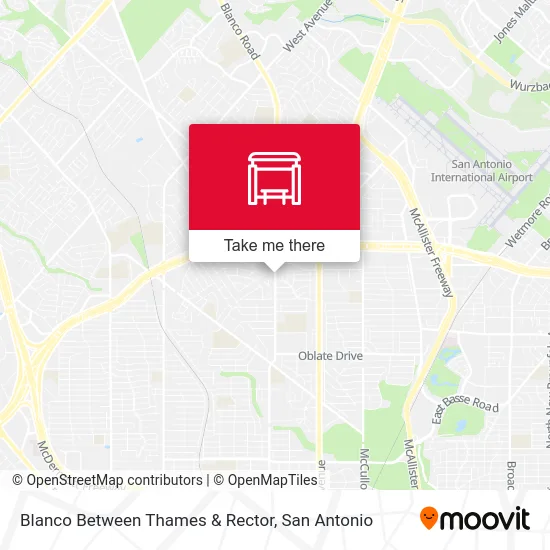 Blanco Between Thames & Rector map