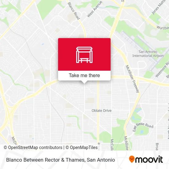 Blanco Between Rector & Thames map