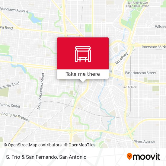 S. Frio & San Fernando map