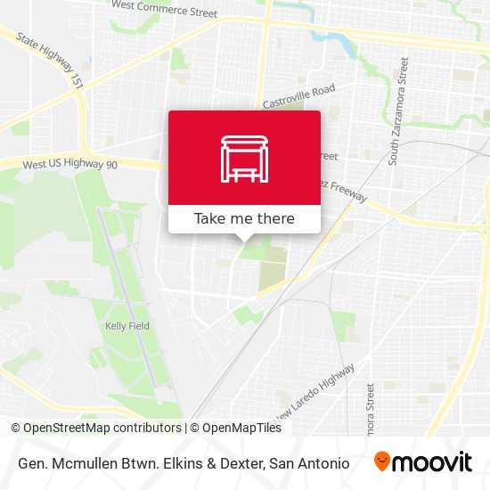 Gen. Mcmullen Btwn. Elkins & Dexter map