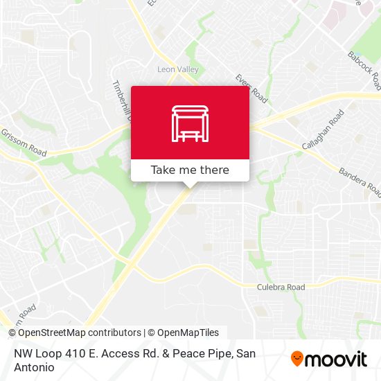 NW Loop 410 E. Access Rd. & Peace Pipe map