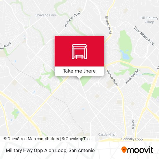 Military Hwy Opp Alon Loop map
